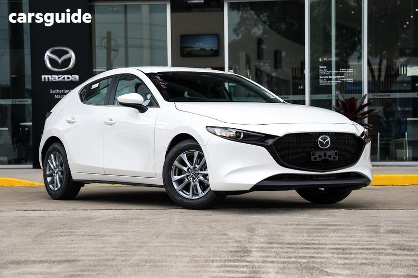 White 2026 Mazda Mazda3 Hatchback G20 Pure