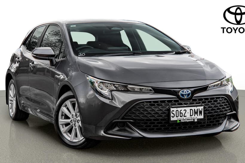 Grey 2023 Toyota Corolla Hatchback Ascent Sport Hybrid