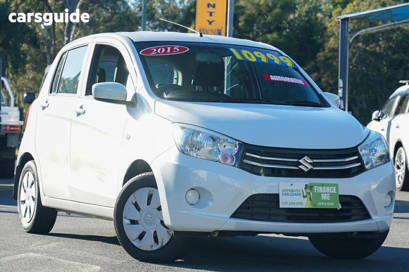 White 2015 Suzuki Celerio Hatchback