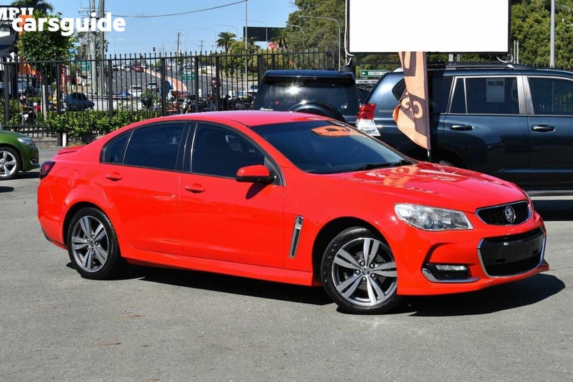 Red 2016 Holden Commodore Sedan Sv6