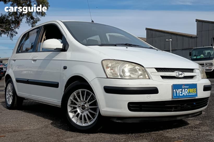 White 2004 Hyundai Getz Hatchback Gl