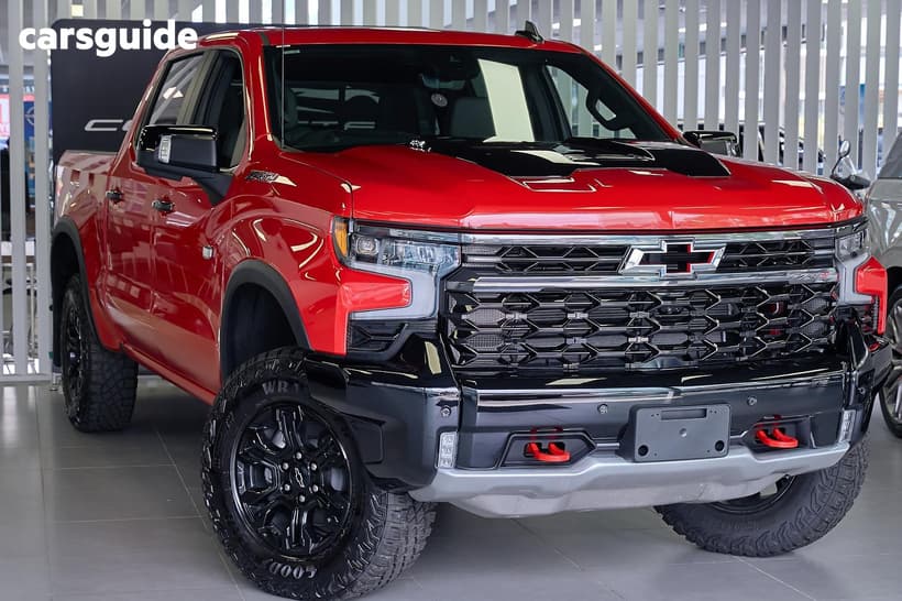 Red 2025 Chevrolet Silverado Crew Cab Pickup 1500 Zr2