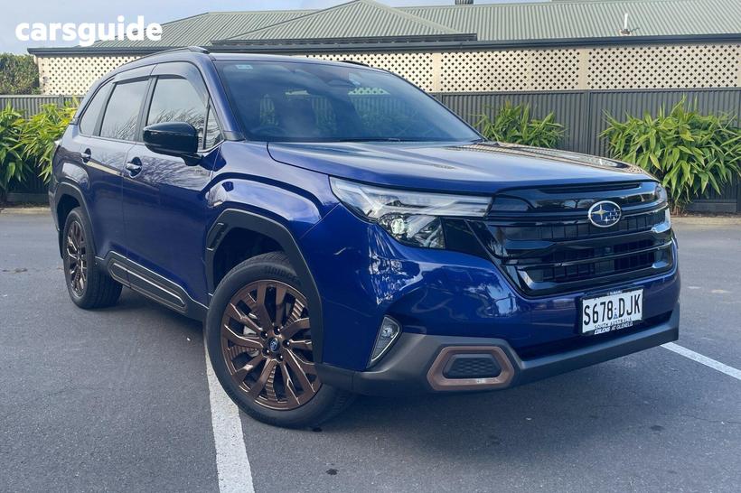 Blue 2025 Subaru Forester Wagon Hybrid Sport (Awd)