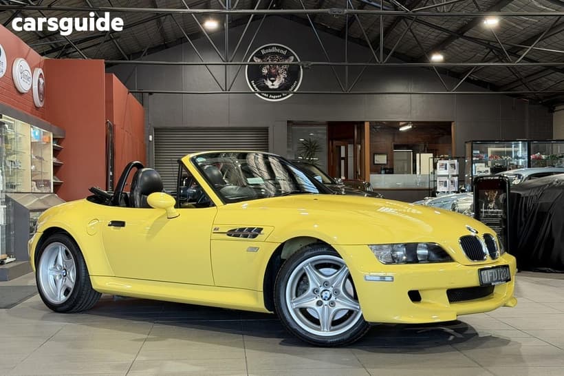 Yellow 1998 BMW M Roadster