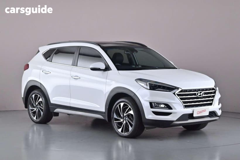 White 2018 Hyundai Tucson Wagon Highlander Crdi (Awd)