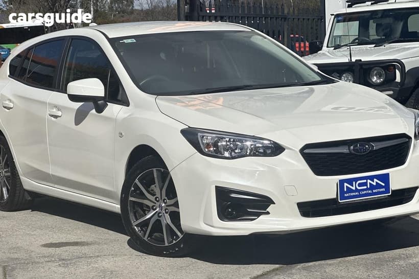 White 2018 Subaru Impreza Hatchback 2.0I (Awd)