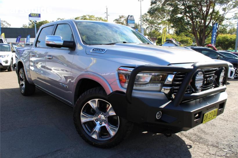 Silver 2020 RAM 1500 Crew Cab Utility Laramie (4X4) Fd3.2 W/Ramboxes