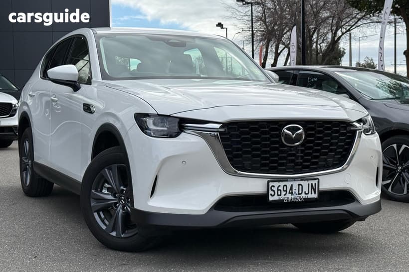 White 2025 Mazda CX-60 Wagon P50E Evolve Phev
