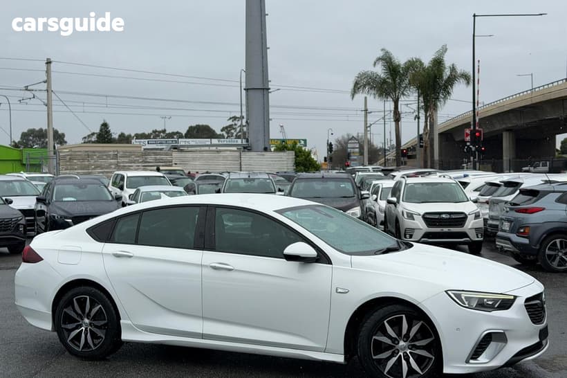White 2019 Holden Commodore Liftback Rs