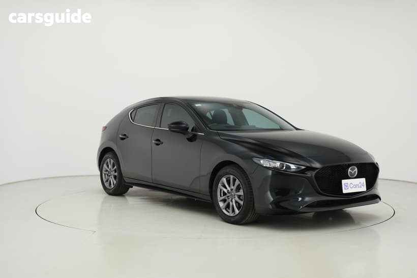 Black 2021 Mazda 3 Hatchback G20 Pure