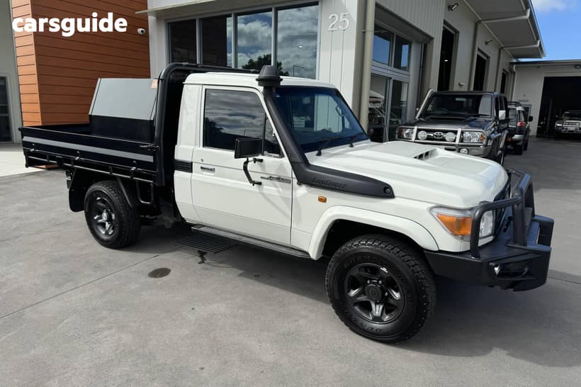 White 2022 Toyota Landcruiser Cab Chassis Workmate