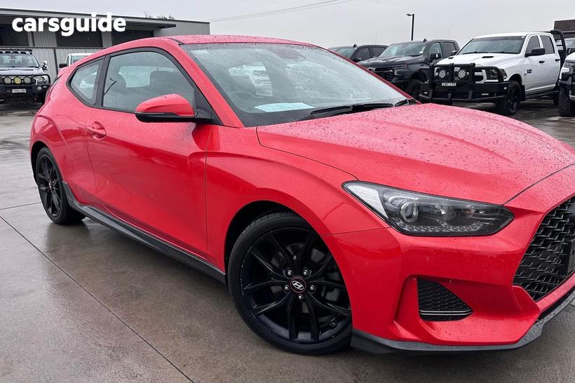 Red 2019 Hyundai Veloster Coupe Turbo