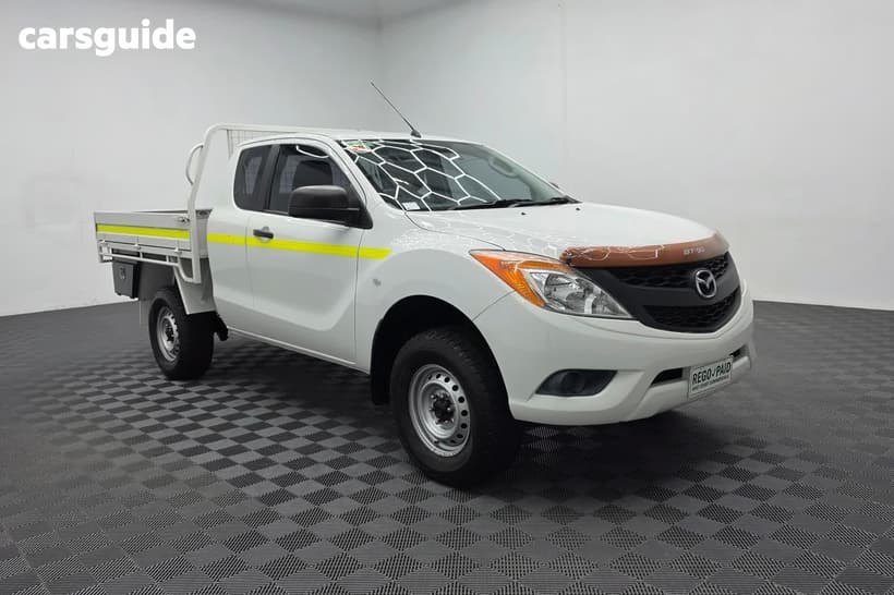 White 2012 Mazda BT-50 Freestyle Cab Chassis Xt (4X2)