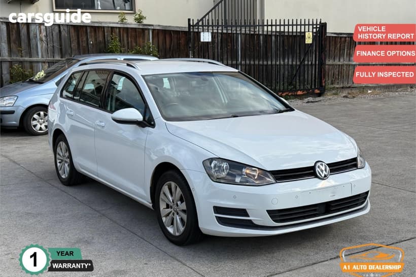 White 2015 Volkswagen Golf Wagon 90 Tsi Comfortline