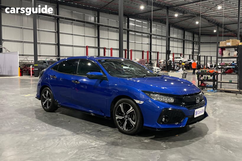 Blue 2017 Honda Civic Hatchback Rs