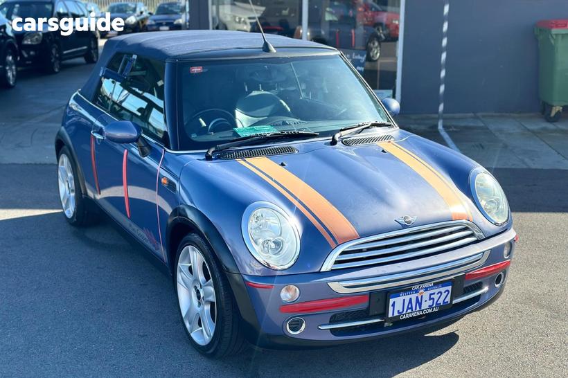 Blue 2004 Mini Cooper Convertible CABRIO R52