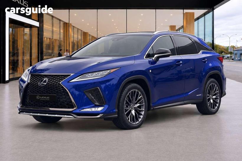 Blue 2021 Lexus RX450H Wagon F Sport Hybrid