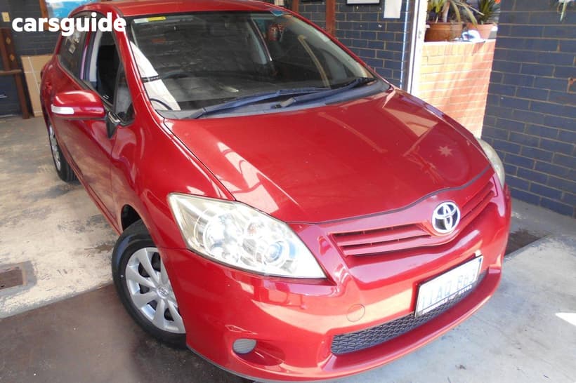 Red 2010 Toyota Corolla Hatchback Ascent