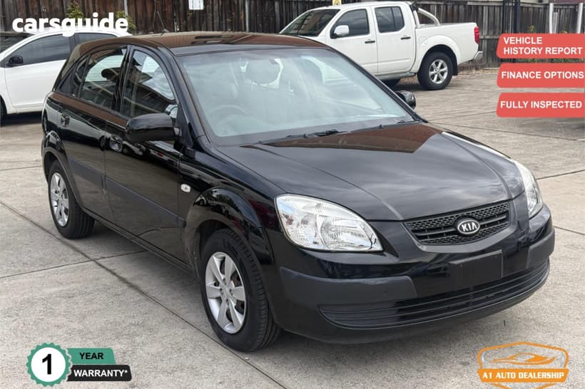 Black 2009 Kia RIO Hatchback Lx