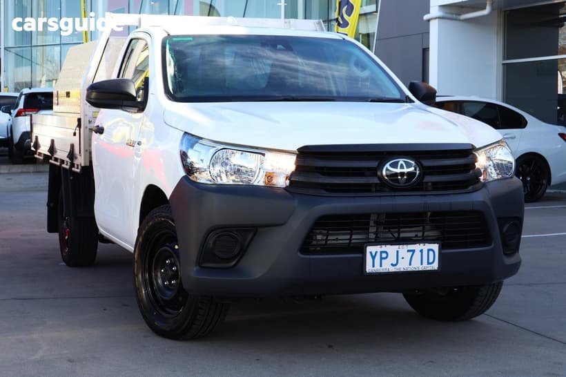 White 2021 Toyota Hilux Cab Chassis Workmate