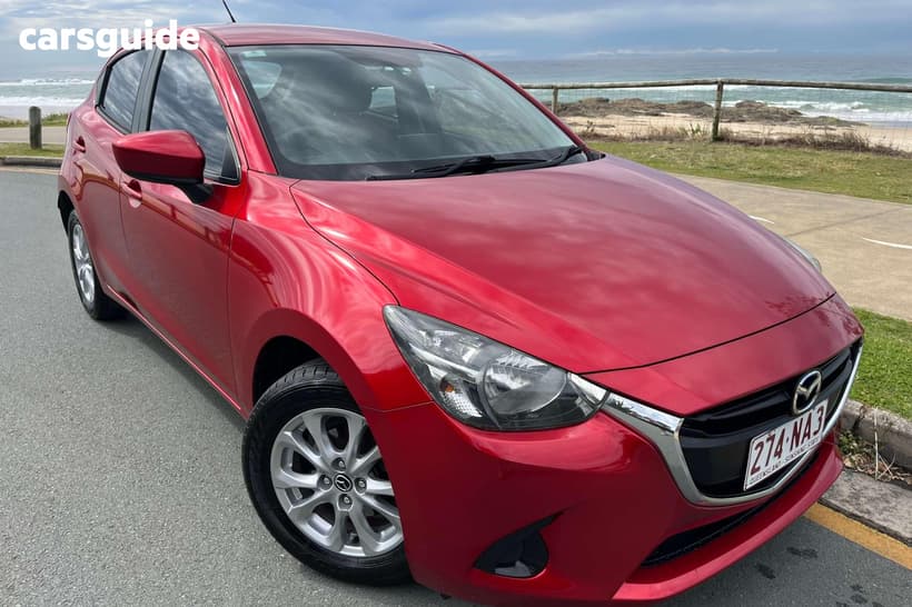 Red 2016 Mazda 2 Hatchback Maxx