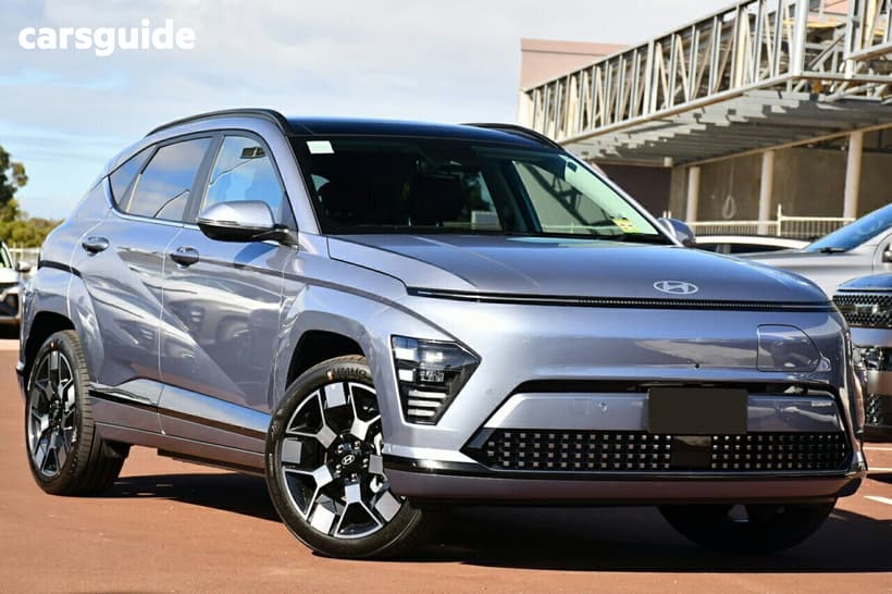 Blue 2026 Hyundai Kona Wagon Electric Premium Ext Range
