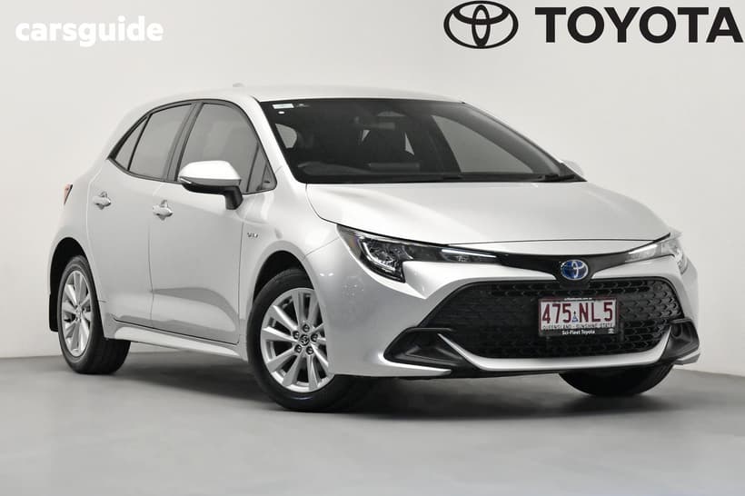 Silver 2025 Toyota Corolla Hatchback Ascent Sport Hybrid
