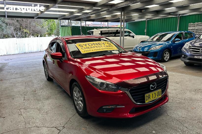 Red 2017 Mazda 3 Hatchback Maxx