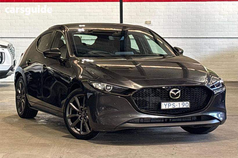 Grey 2021 Mazda 3 Hatchback G25 Evolve