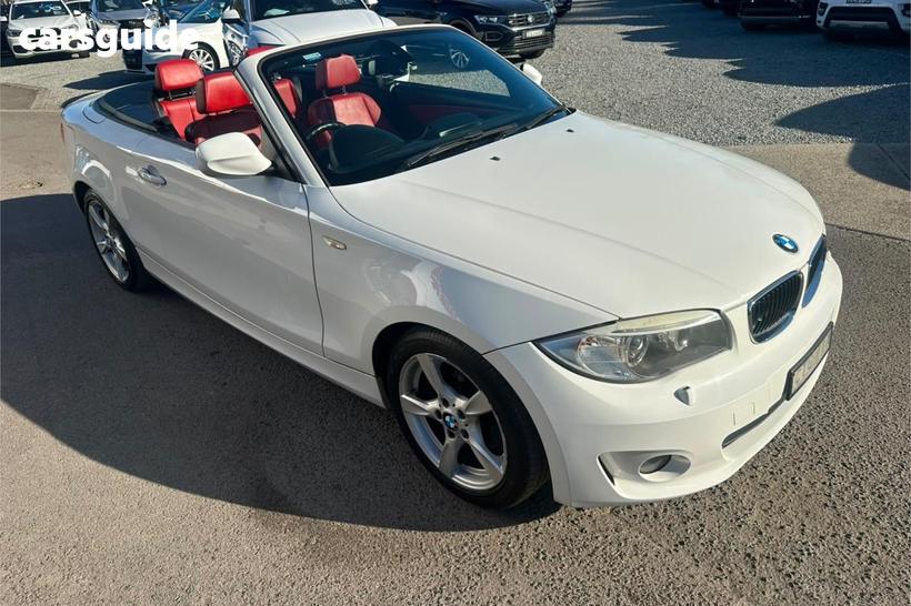 White 2013 BMW 1 Convertible 120I R
