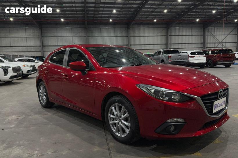 Red 2015 Mazda 3 Hatchback Maxx