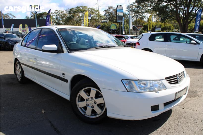 White 2002 Holden Commodore Sedan Acclaim