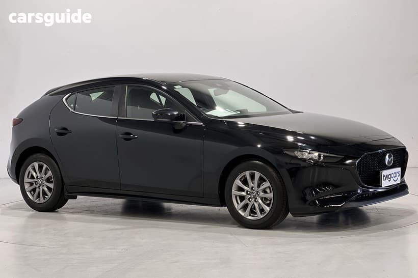 Black 2020 Mazda 3 Hatchback G20 Pure