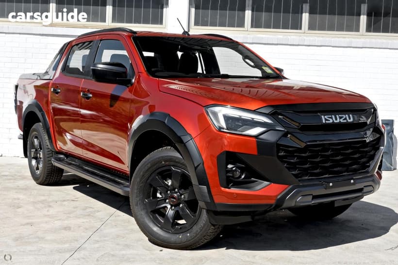 Orange 2026 Isuzu D-MAX Crew Cab Utility X-Terrain (4X4)