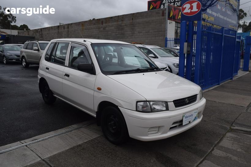 White 1997 Mazda 121 Hatchback Metro
