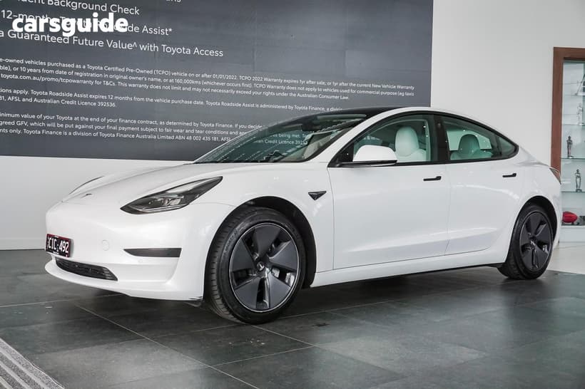 White 2023 Tesla Model 3 Sedan Rear-Wheel Drive