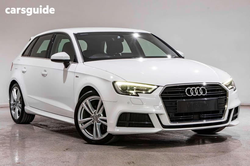 White 2020 Audi A3 Sportback 35 Tfsi S Line Plus