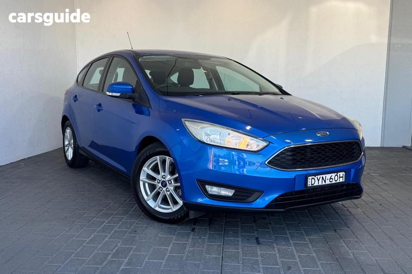 Blue 2017 Ford Focus Hatchback Trend
