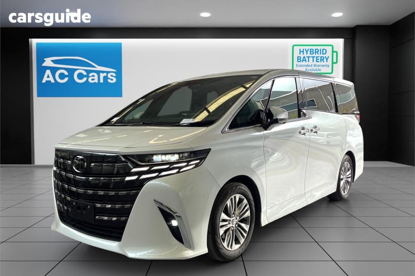 White 2025 Toyota Alphard Commercial HYBRID Z, PREMIUM LUXURY CABIN