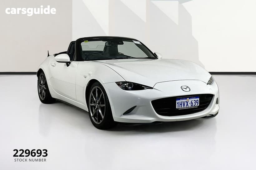 White 2020 Mazda MX-5 Convertible Roadster Gt