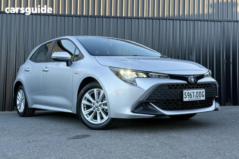 Silver 2025 Toyota Corolla Hatchback Ascent Sport Hybrid