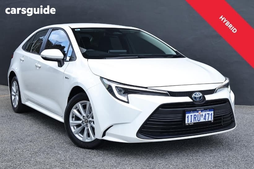 White 2025 Toyota Corolla Hatchback Ascent Sport Hybrid