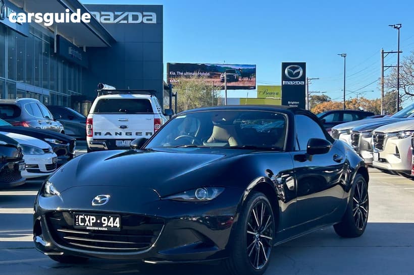 Black 2024 Mazda MX-5 Convertible G20 Roadster Gt