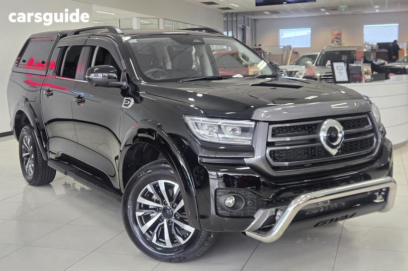 Black 2025 GWM Cannon Dual Cab Utility Ultra (4X4)