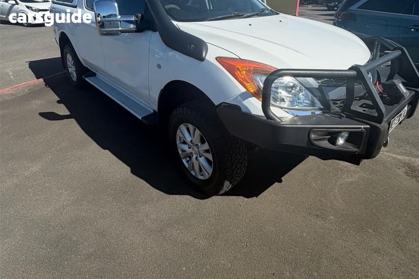 White 2013 Mazda BT-50 Dual Cab Utility Xtr (4X4)