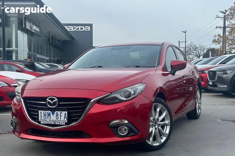 Red 2016 Mazda 3 Sedan Sp25 Gt
