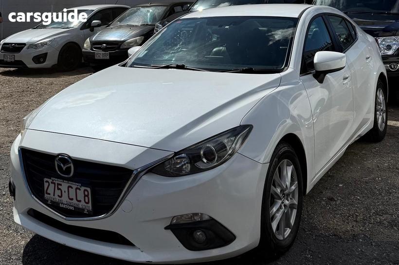 White 2015 Mazda 3 Sedan Touring