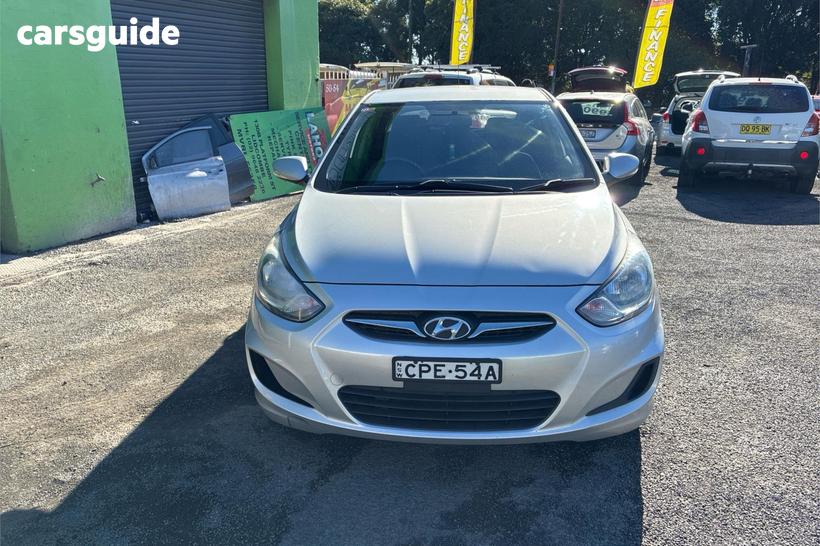 Silver 2013 Hyundai Accent Hatchback Active