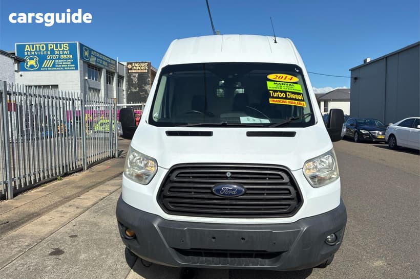 White 2014 Ford Transit Van 350L Lwb High Roof