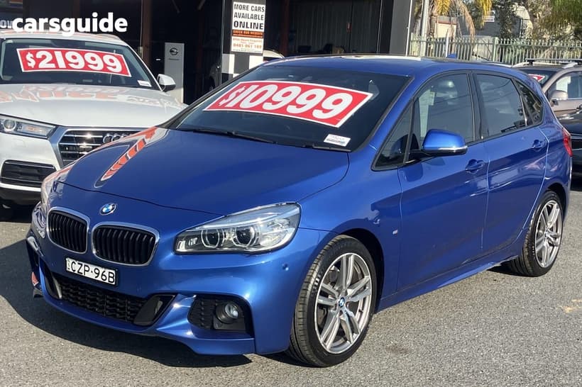 Blue 2015 BMW 218D Wagon Active Tourer Sport Line